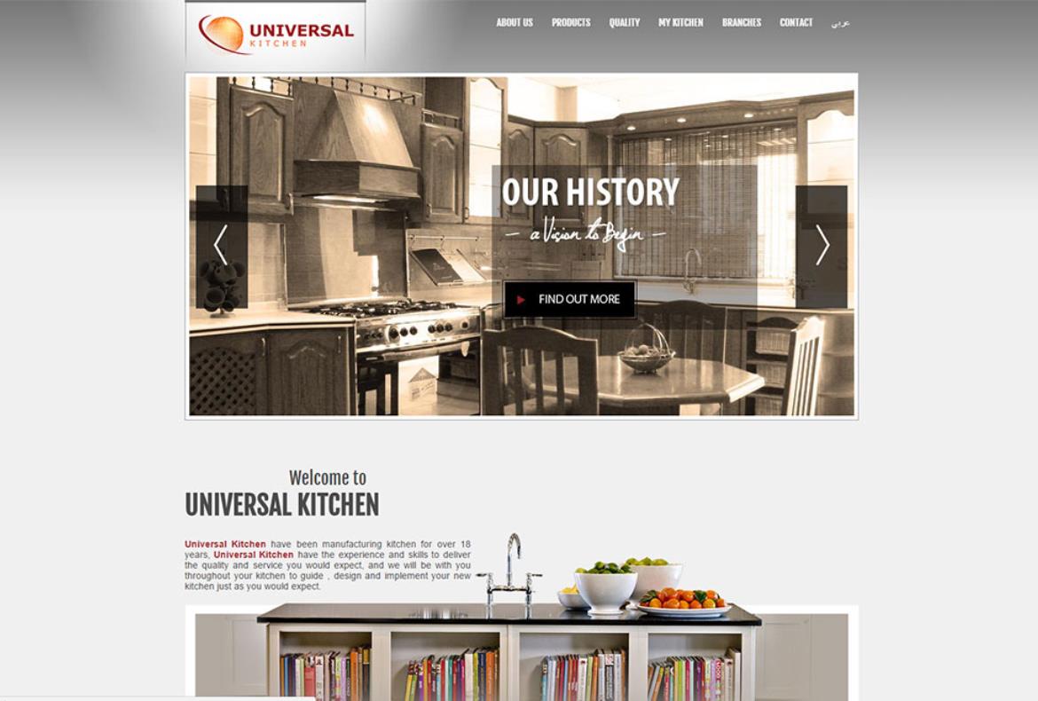universal kitchens website a web design project by kensoftware